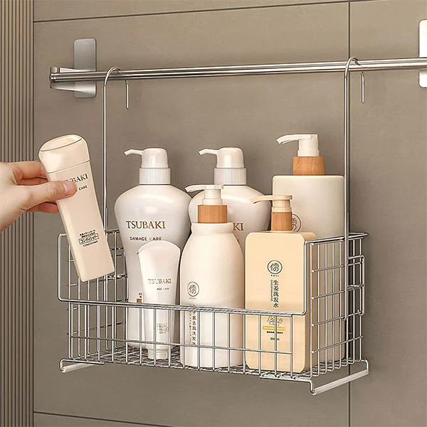 Stainless Steel Wall Mounted Countertop Dual Purpose Storage Rack